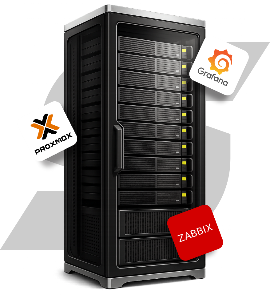 Server rack illustration